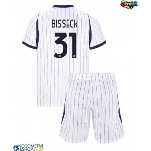 Otroški Nogometni dresi Inter Milan Yann Bisseck #31 Gostujoči 2026-27 Kratek Rokav (+ Kratke hlače)